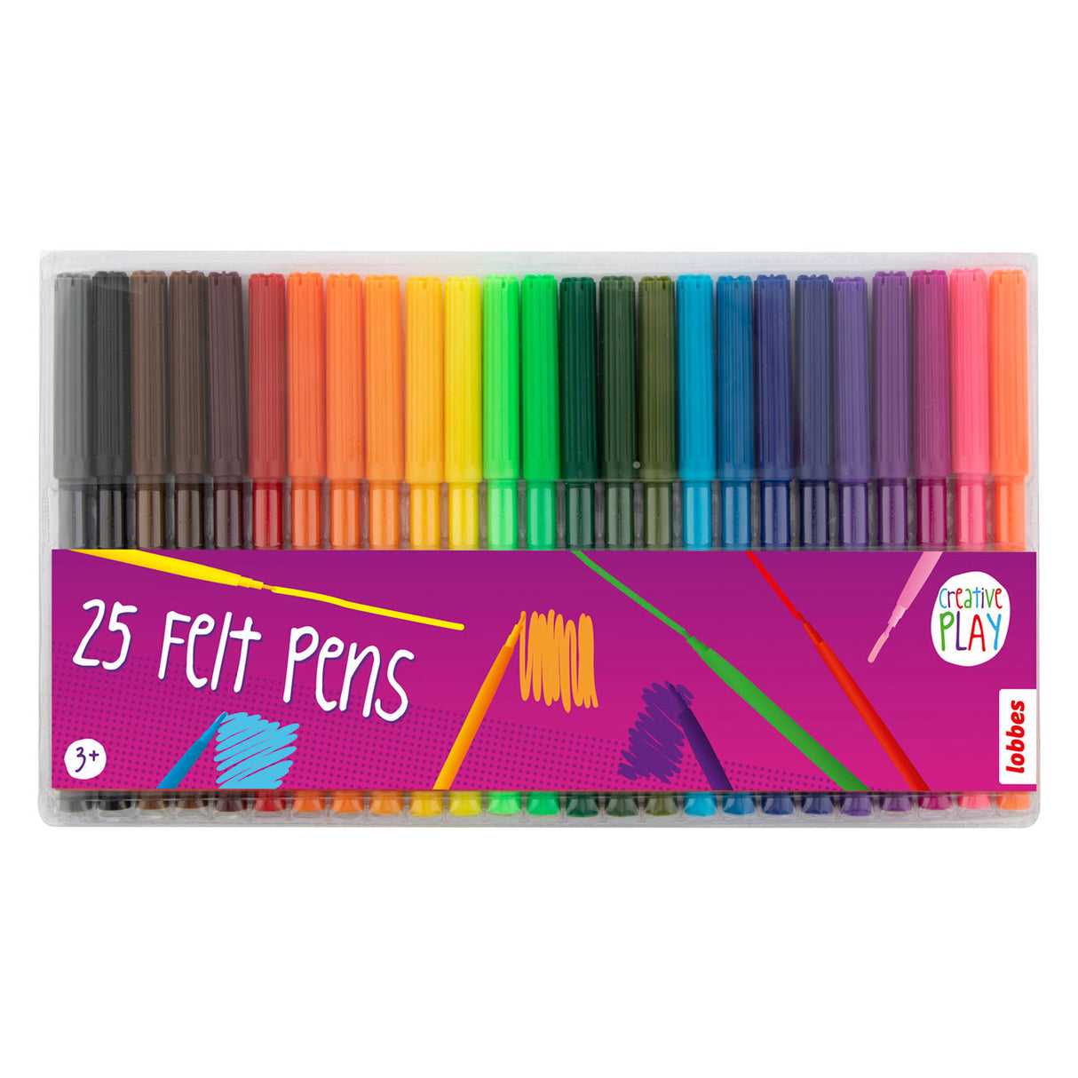 Lobbles Fillt -Tip Pens, 25st.