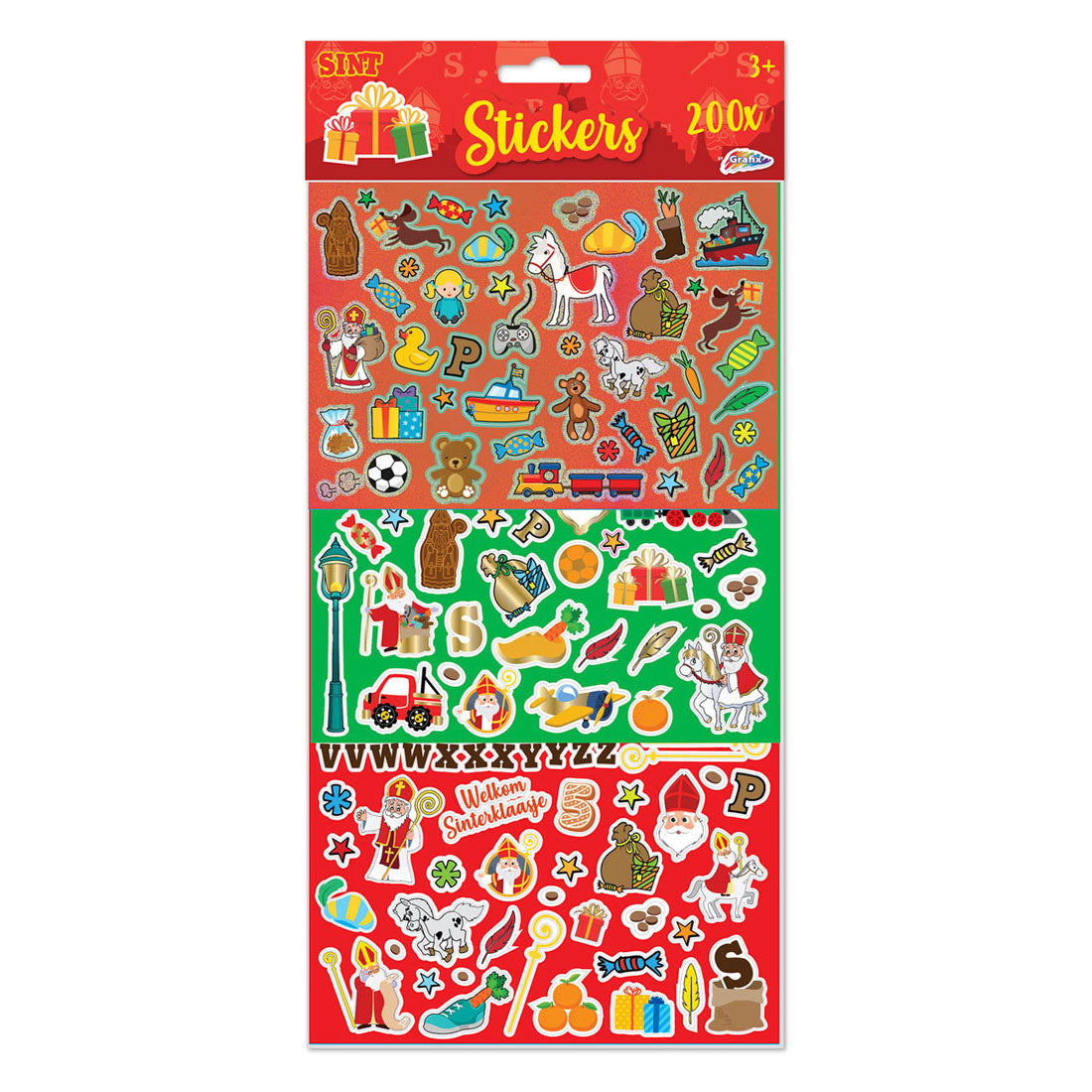 Grafix stickerset sinterklaas, 200st.