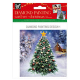 Grafix Weihnachtskarten selbst gestalten, Diamantmalerei, 2 Stk.