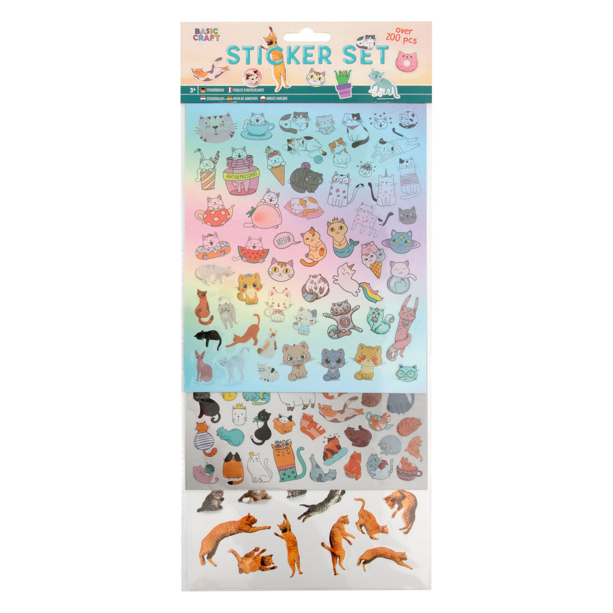 Creative Craft Group Stickeset Cats, 100..