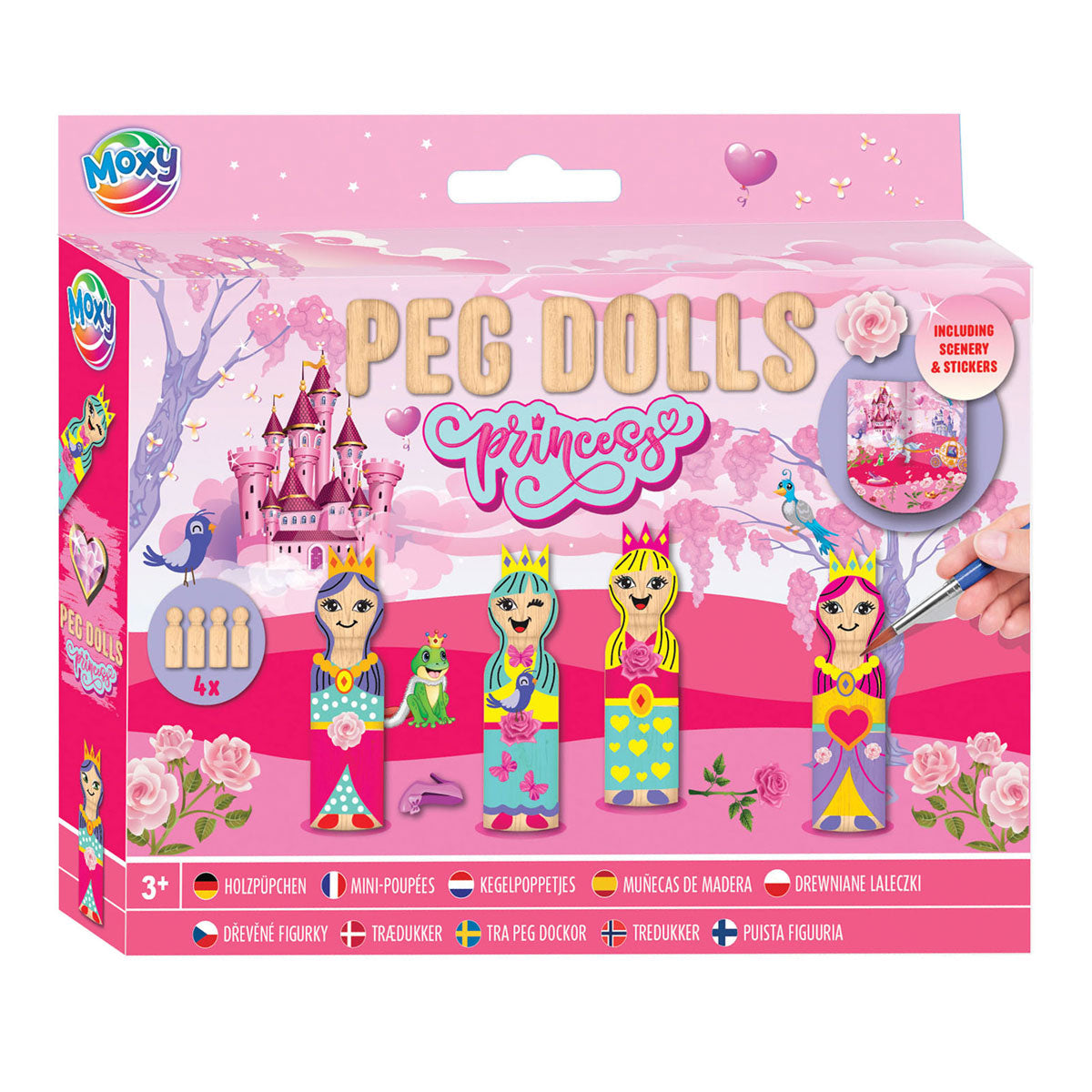 Creative Craft Group Houten Kegel Dolls Craft Set Princess