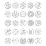 Libro de color de mandala del grupo de manualidades creativas, 25 páginas para colorear