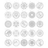 Kreatives Bastelgruppen-Mandala-Malbuch, 25 Seiten zum Ausmalen