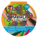 Kreatives Bastelgruppen-Mandala-Malbuch, 25 Seiten zum Ausmalen