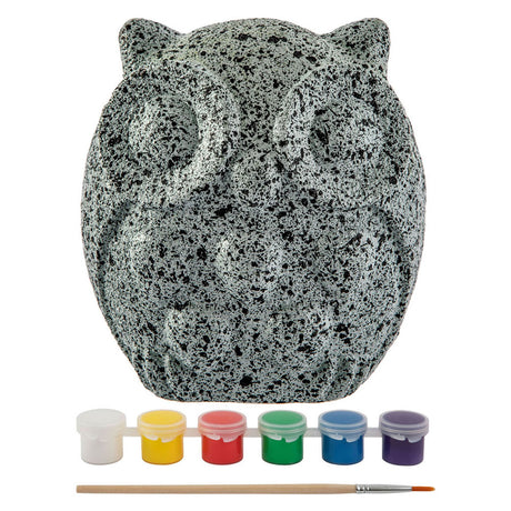 Kreative Handwerksgruppe Steine Gemälde Eulenfarbe Set, 8dlg.