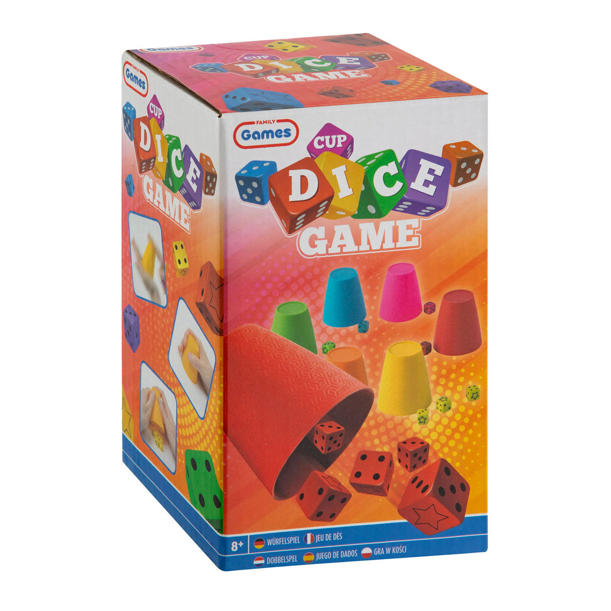 Creative Craft Group Dice Game 6 Cups og 30 terninger