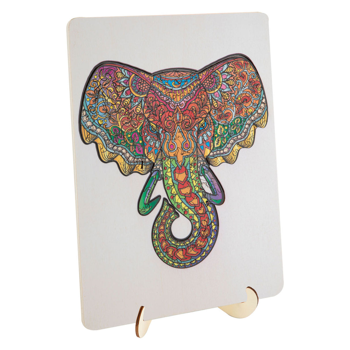 Creative Craft Group Wood Leg Puzzle Elephant, 132 ..