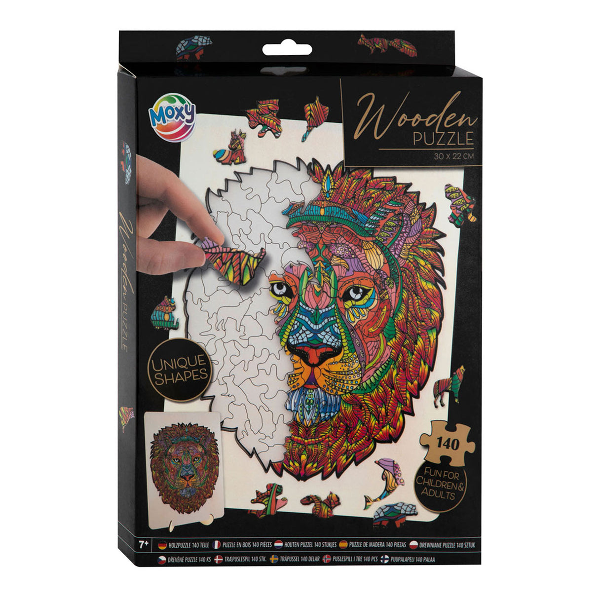 Creative Craft Group Lesena sestavljanka Puzzle Lion, 140st.