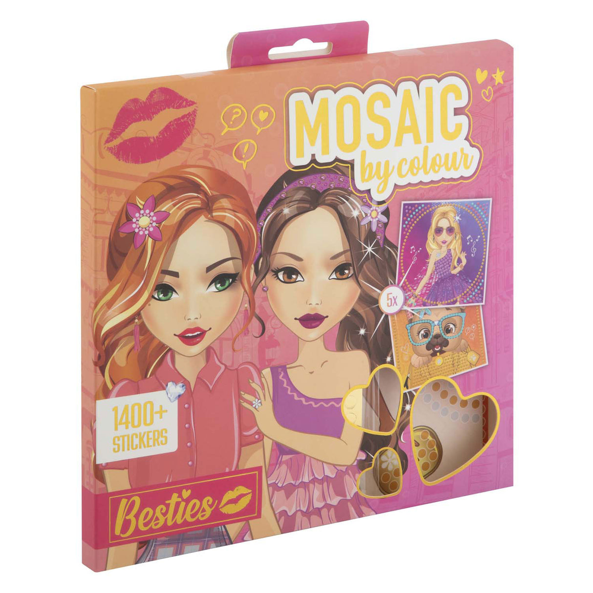 Kreatives Bastelgruppen-Besties-Mosaik nach Farbe