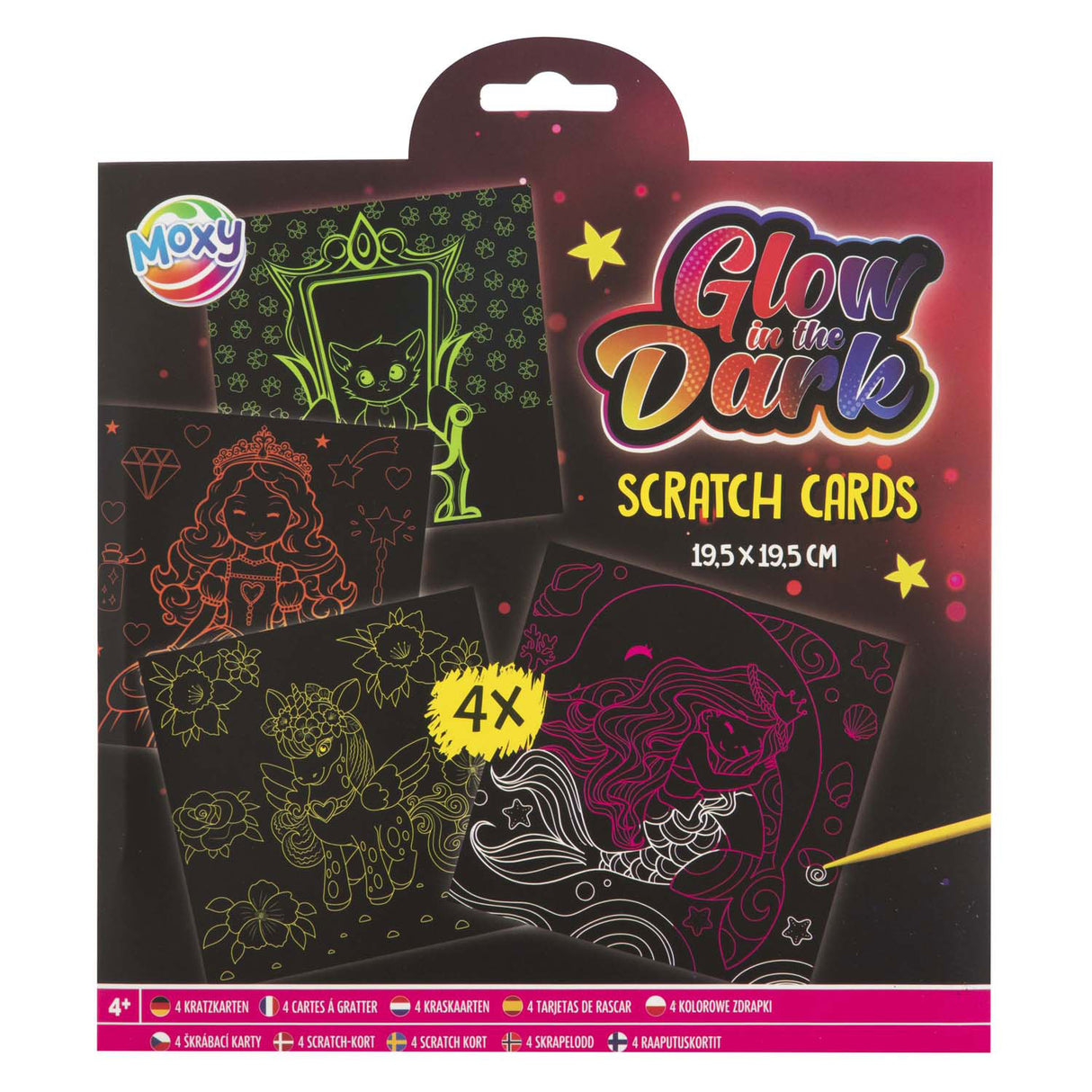 Creative craft group scratch kaarten glow in the dark