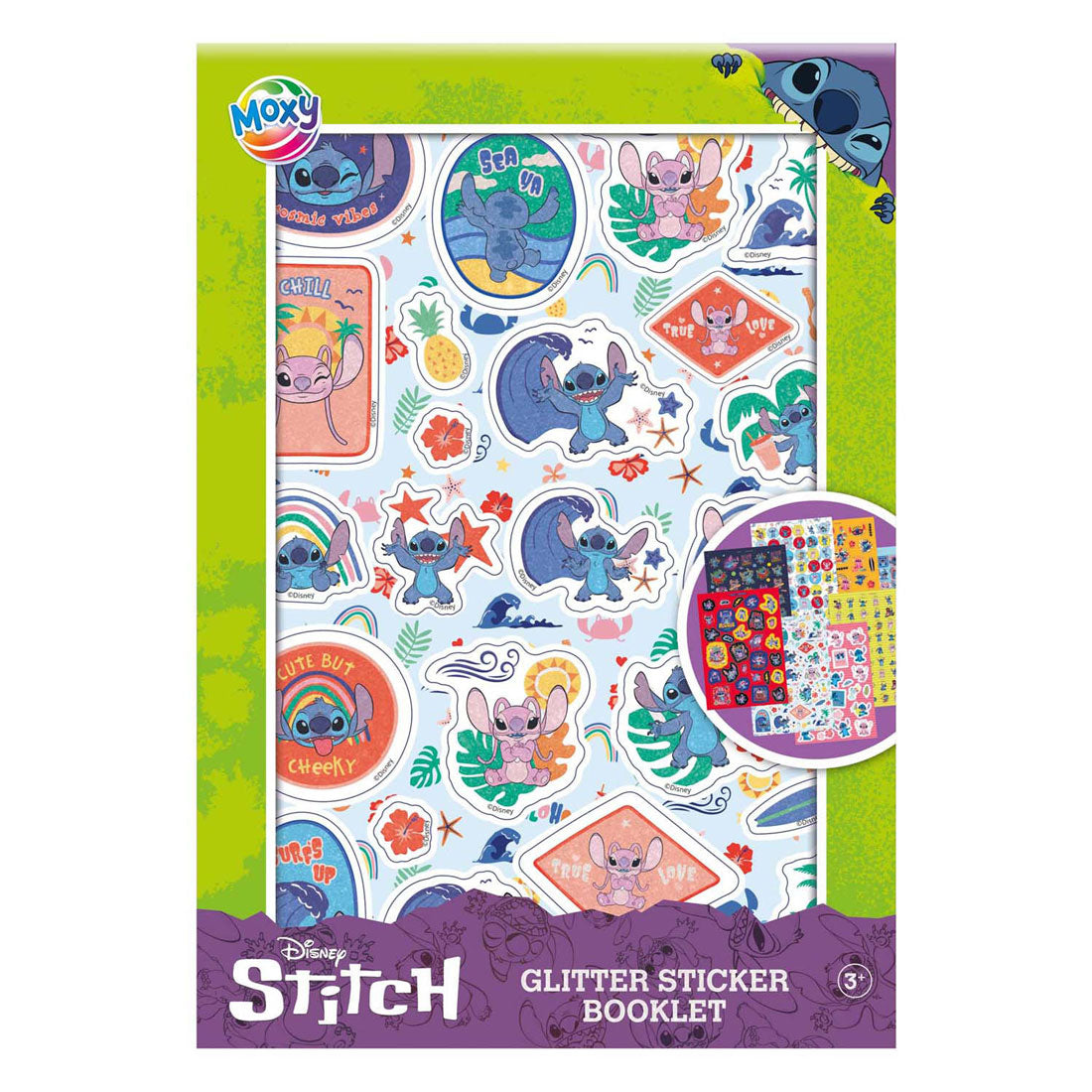 Kreatives Bastelgruppen-Moxy-Stitch-Glitzer-Stickerbuch – A5