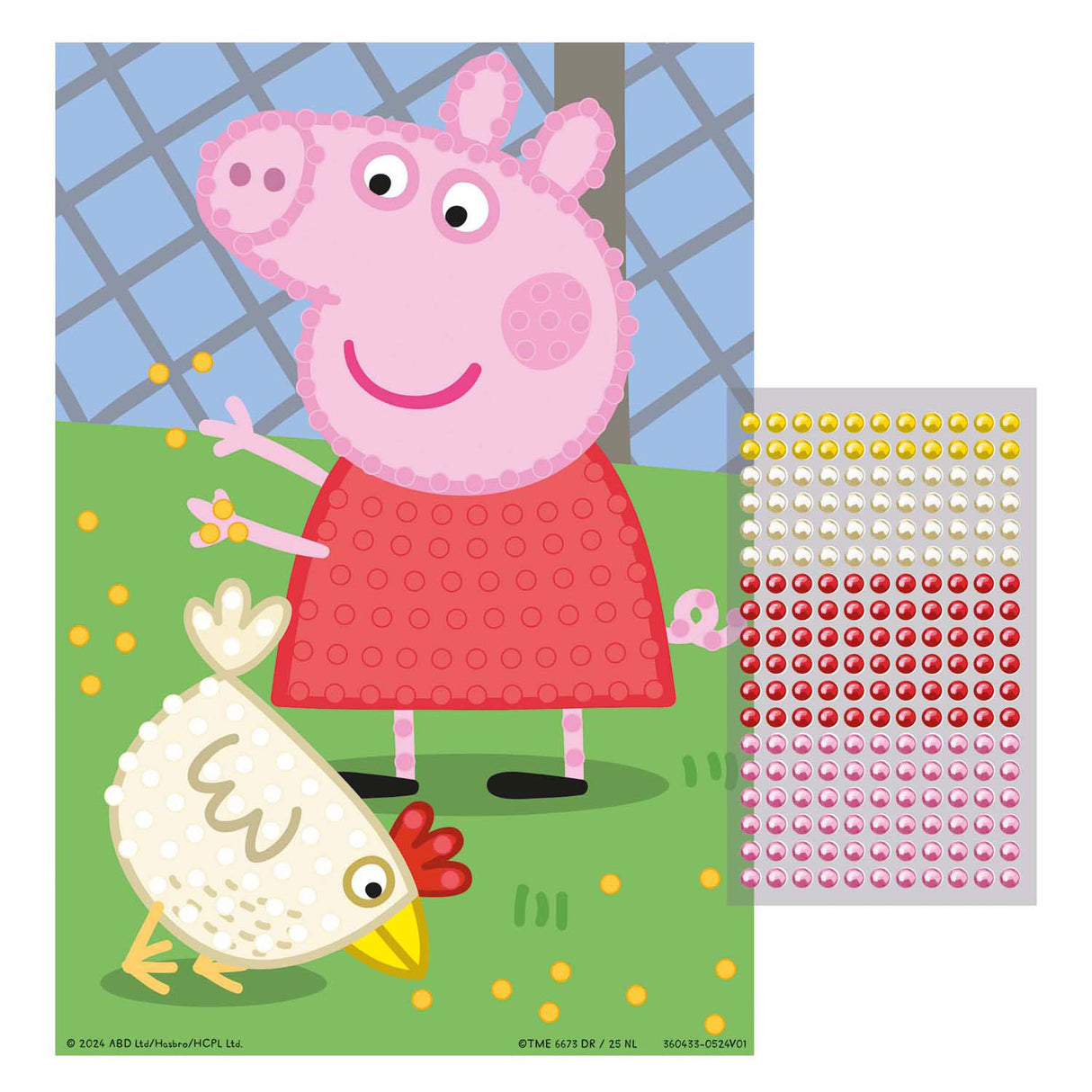 Kreative Bastelgruppe Moxy Peppa Bead Art – A5-Format