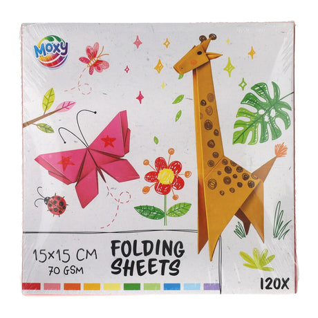 Kreative Bastelgruppe, Faltblätter, 15 x 15 cm, 120 Blatt, 10 Farben