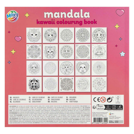 Creative craft group mandala kawaii kleurboek - 20 vellen