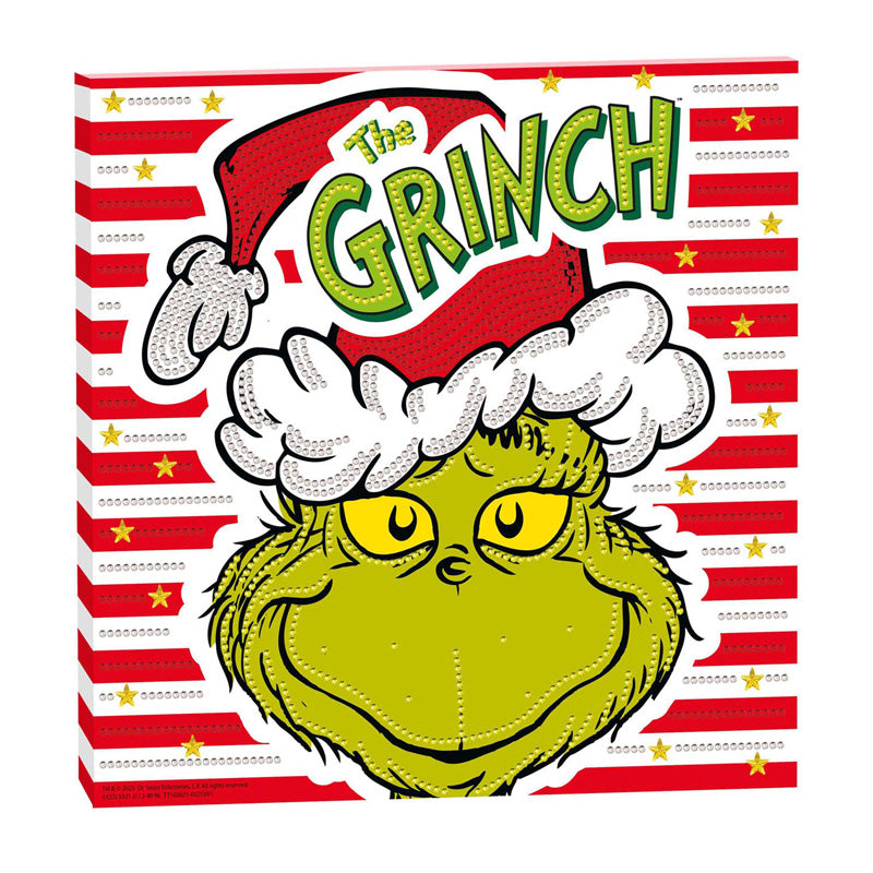 Kreative Bastelgruppe, Diamantmalerei-Leinwand „Der Grinch“ – 30 x 30 cm