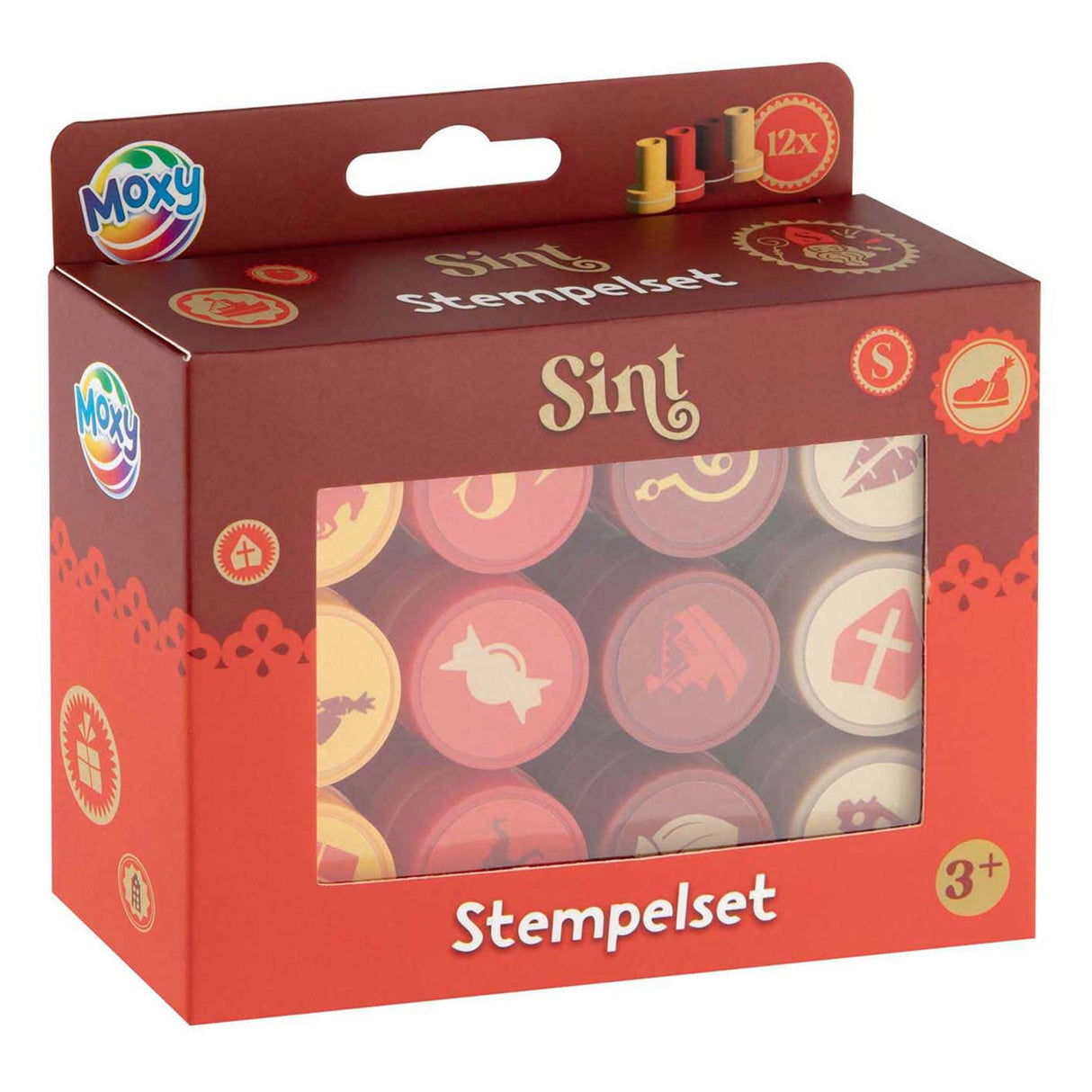 Kreative Bastelgruppe Sinterklaas selbstfärbende Stempel – 12 Stk.