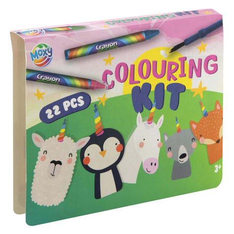 Creative craft group klein kleur- en verfkoffertje, 22dlg.