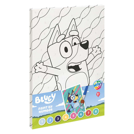 Moxy bluey schilderen op nummer canvas 30x20cm