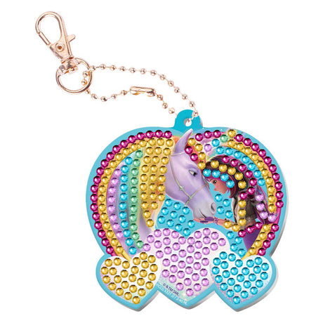 Moxy Einhorn-Akademie-Diamantmalerei-Schlüsselanhänger – 20,5 x 7,5 cm