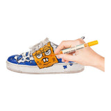 Nassau Fine Art professionelle Acrylmarker | 6 verschiedene Farben | Doppelmarker | geeignet für Steine – Schuhe – Glas – Kunststoff – Holz – Kleidung