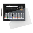Creative Craft Group Nassau schwarzer Holzkoffer, Acryl-Set – 21-teilig.