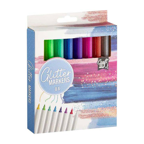 Craft Sensations Glitzermarker – 8 Stk.