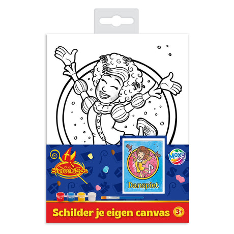 Creative craft group club van sinterklaas schilder je eigen canvas a5