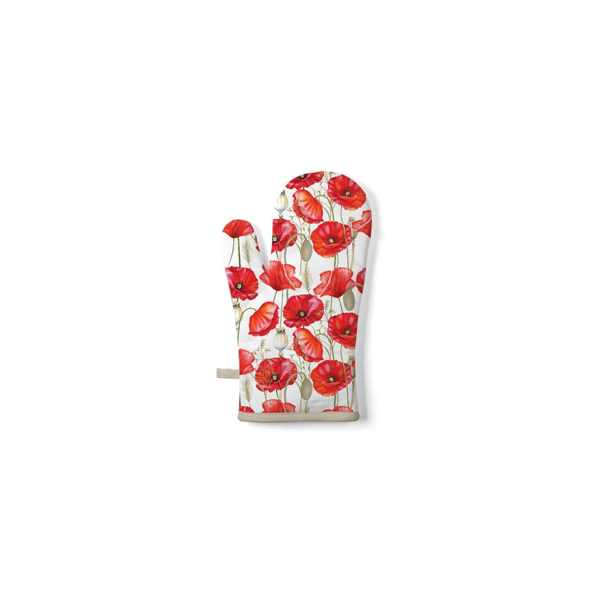 Ambiente ovenwant poppy all over wit