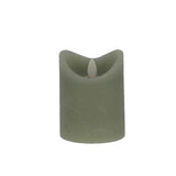 Daily Home LED Kerze 7,5x10 cm grün | 4 Stück