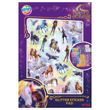 Moxy Einhorn-Akademie-Glitzer-Stickerbuch, A5 – 8 Blatt