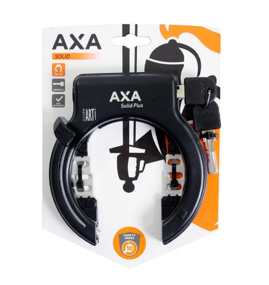 Axa Rahmenschloss Solid Plus Schwarz (auf Karte)
