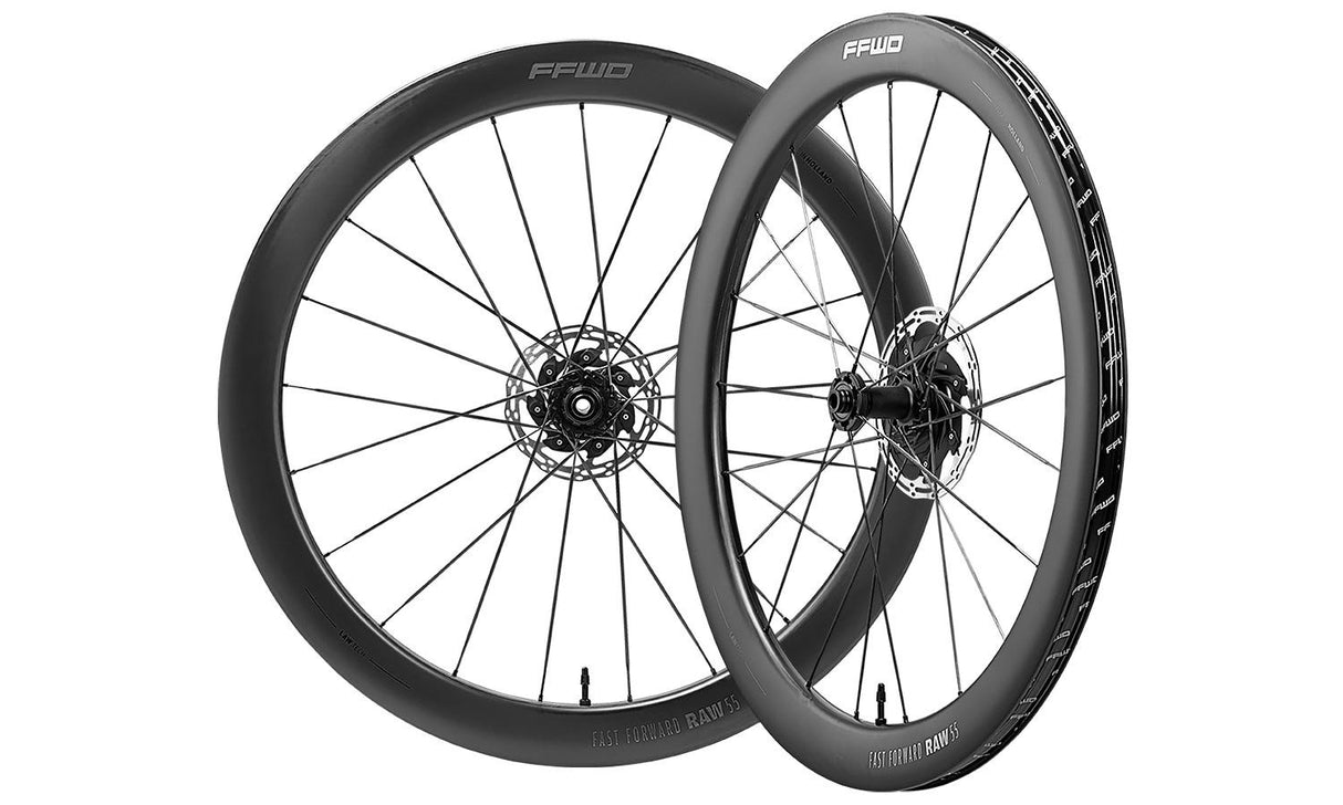 Shimano ffwd wielset raw55 ffc 55mm matt 12mm ta