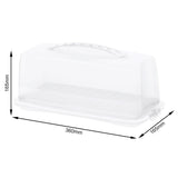 Rotho Frischkuchenbox Rechteck 36x16,5x16,5 cm weiß transparent