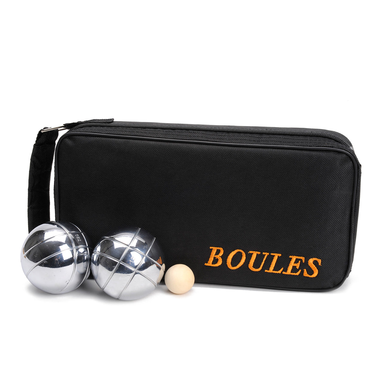 Engelhart Longfield Jeu de Boules Spiel 8 Metallkugeln im Beutel