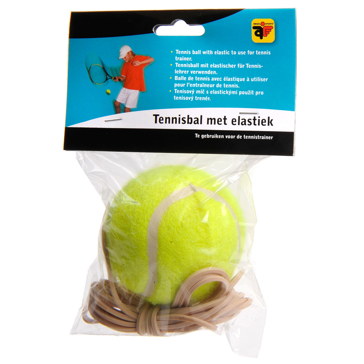 Boule de tennis avec élastique