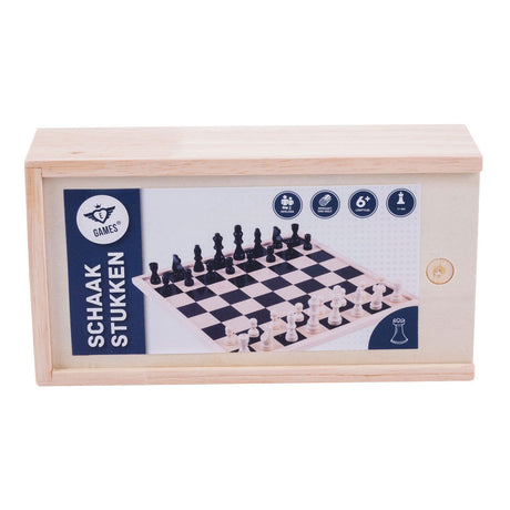 Longfield-Schachfiguren im Königskasten 77 mm