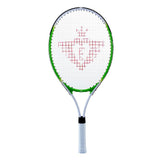 Tennisschläger mit Abdeckung und 2 Kugeln - grün