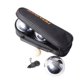 Engelhart Longfield Jeu de Boules Spiel 3 Metallkugeln in der Tasche