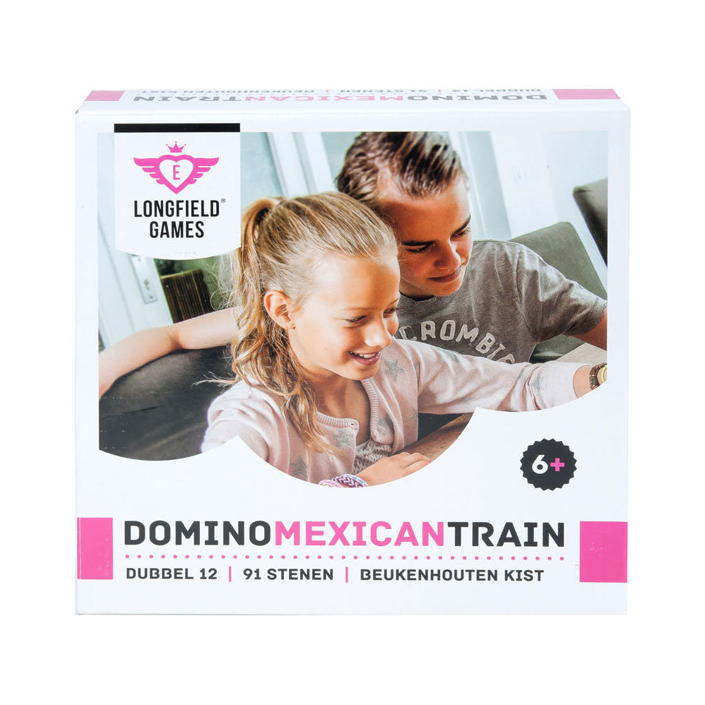 Mexican Train in wooden suitcase