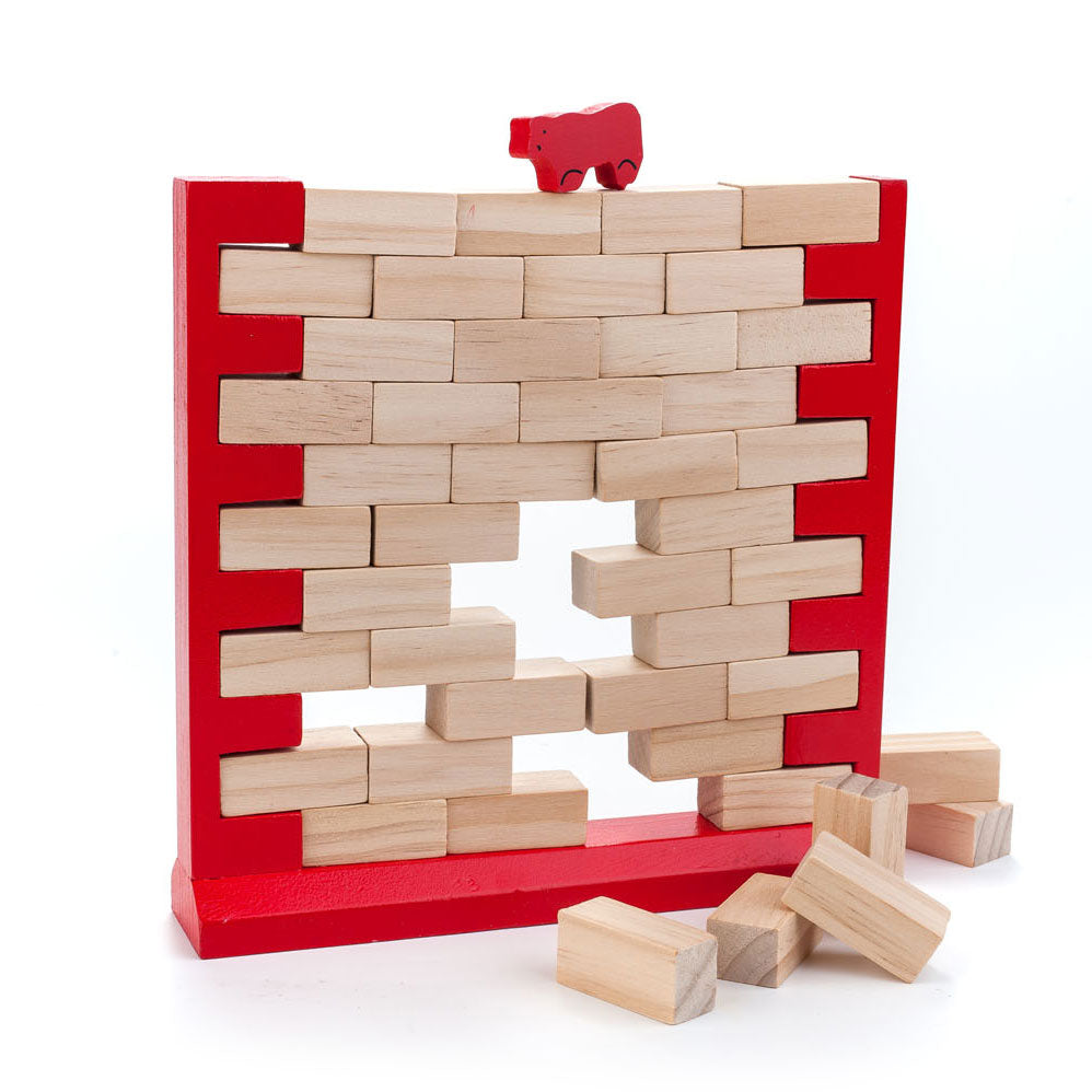 Longfield Balancierspiel aus Holz mit fallender Wand