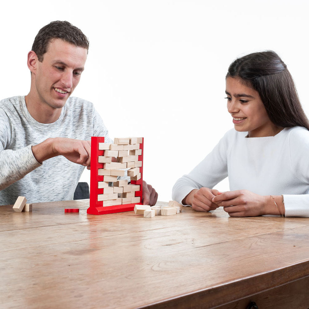 Longfield Balancierspiel aus Holz mit fallender Wand