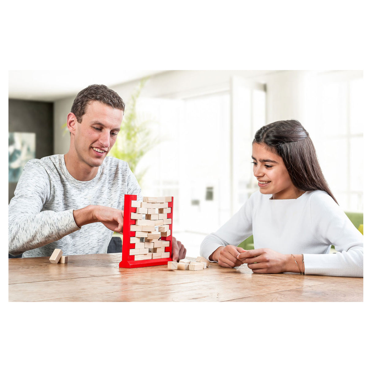 Longfield Balancierspiel aus Holz mit fallender Wand