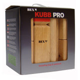 Kubb Pro Rubberhout med Red King