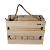 Kubb in Holzkiste