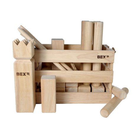 Kubb in Holzkiste