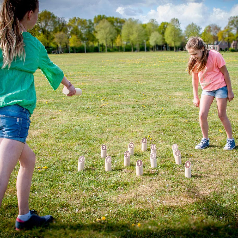 Kubb -nummer Original gummi træ