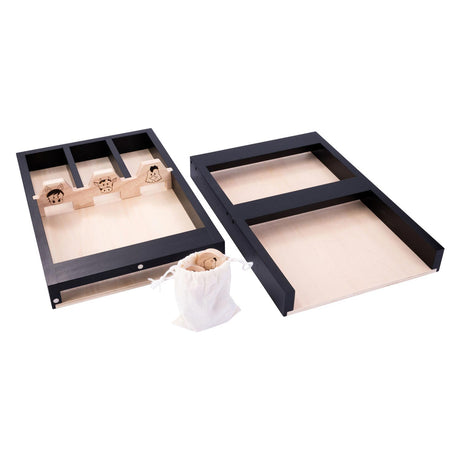 Kinder-Shuffleboard-Tiere aus Holz, 80 cm