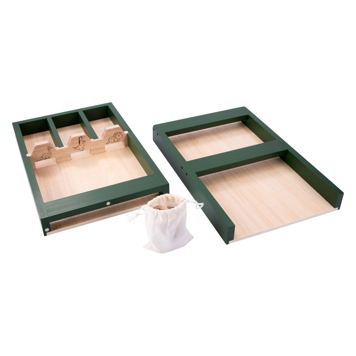 Kinder-Shuffleboard-Dino aus Holz, 80 cm