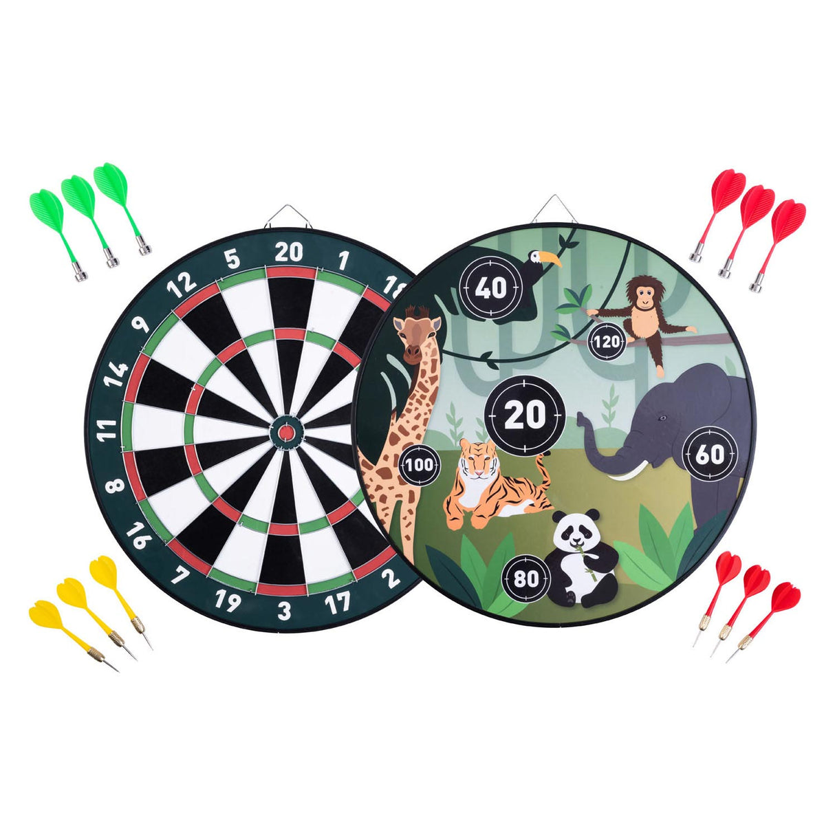 Longfield Magnetic Dartboard Double -sided Animals