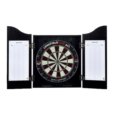 Engelhart Holzschrank mit Sisal-Dartscheibe inkl. Dart-Set
